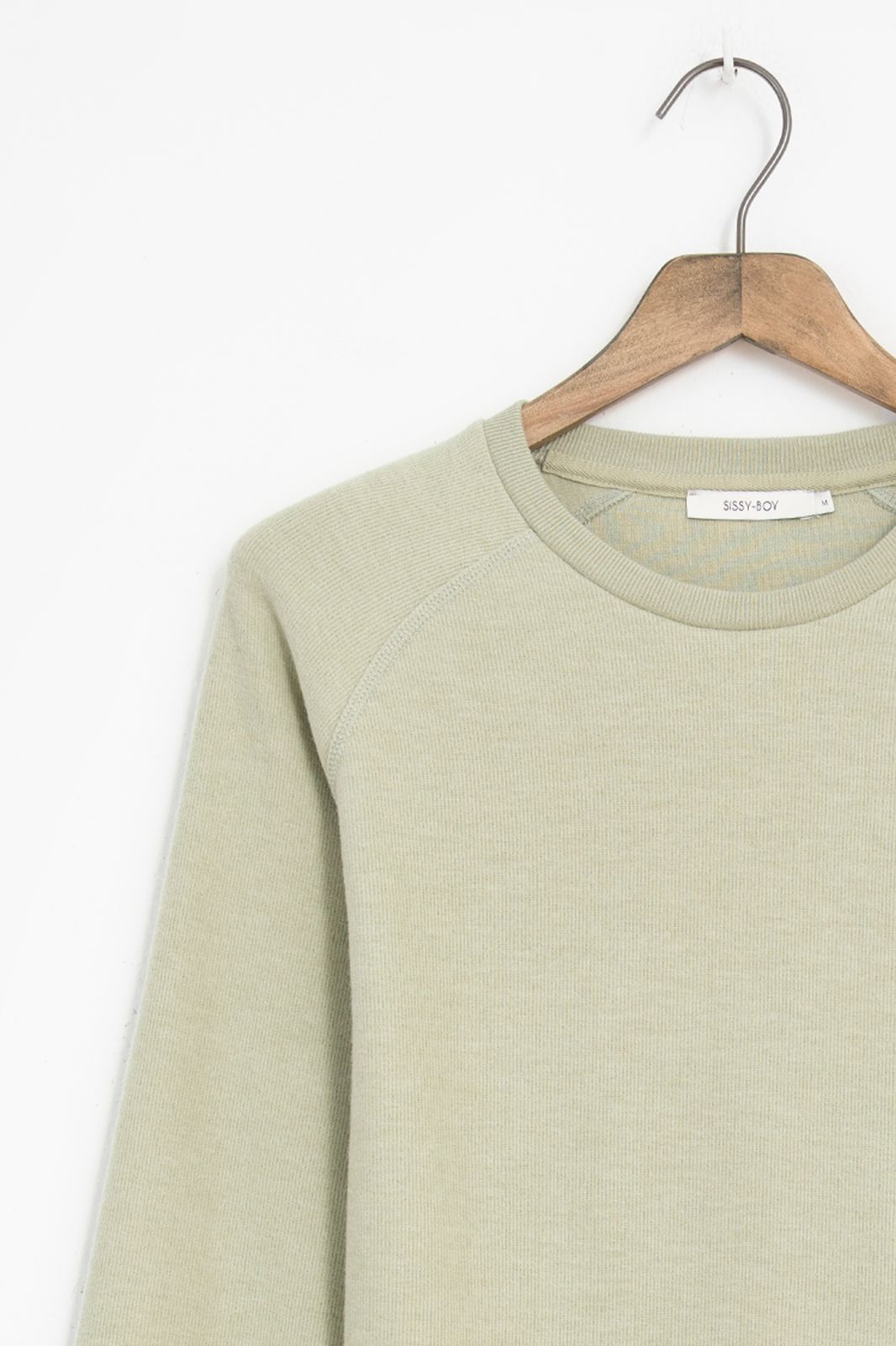 Sweater aus recycelter Baumwolle - grün