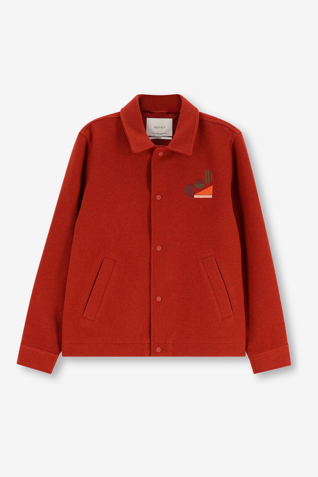 Veste en laine - rouge foncé