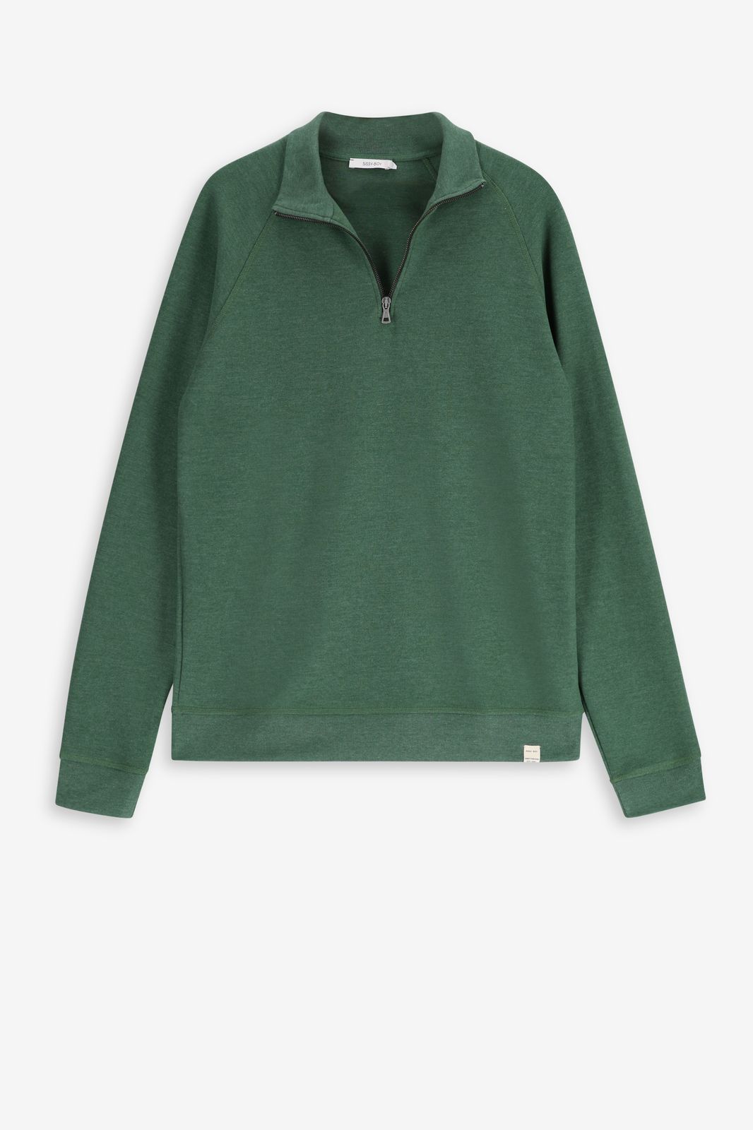Sweat avec fermeture éclair - vert