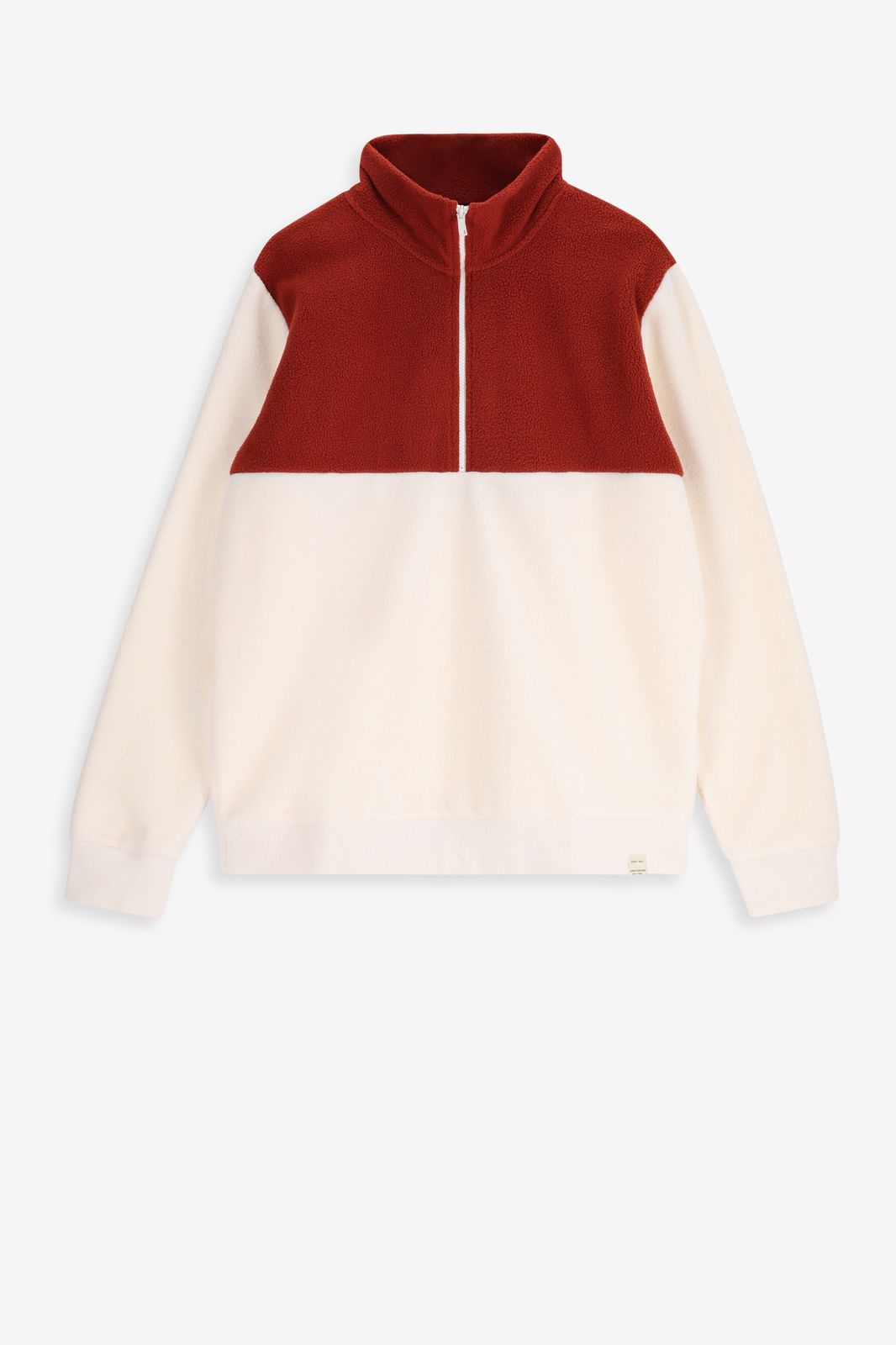Sweater in Colorblocking-Optik - offwhite