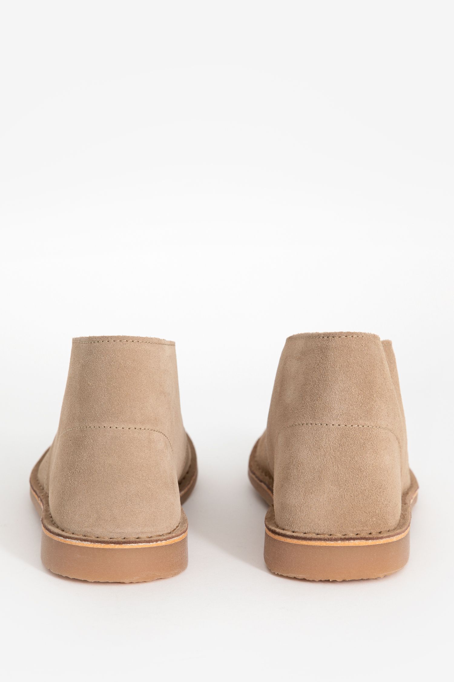 Beige suède veterschoenen - Heren | Sissy-Boy