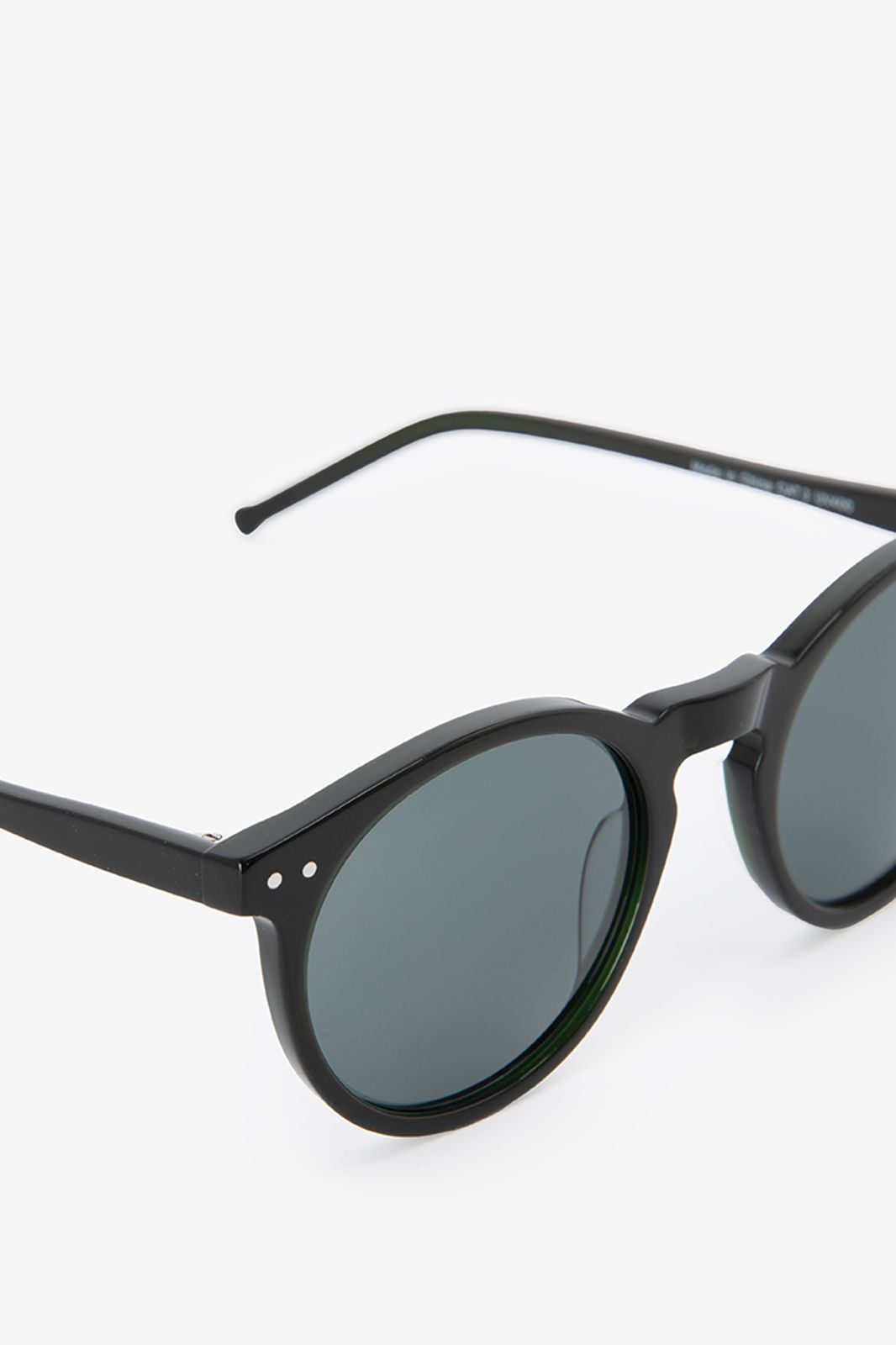 Lunettes de soleil avec verres ronds - vert foncé
