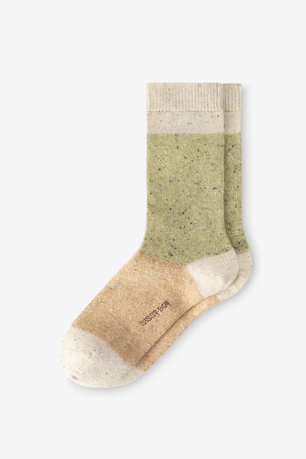 Socken in Colorblocking-Optik - grün