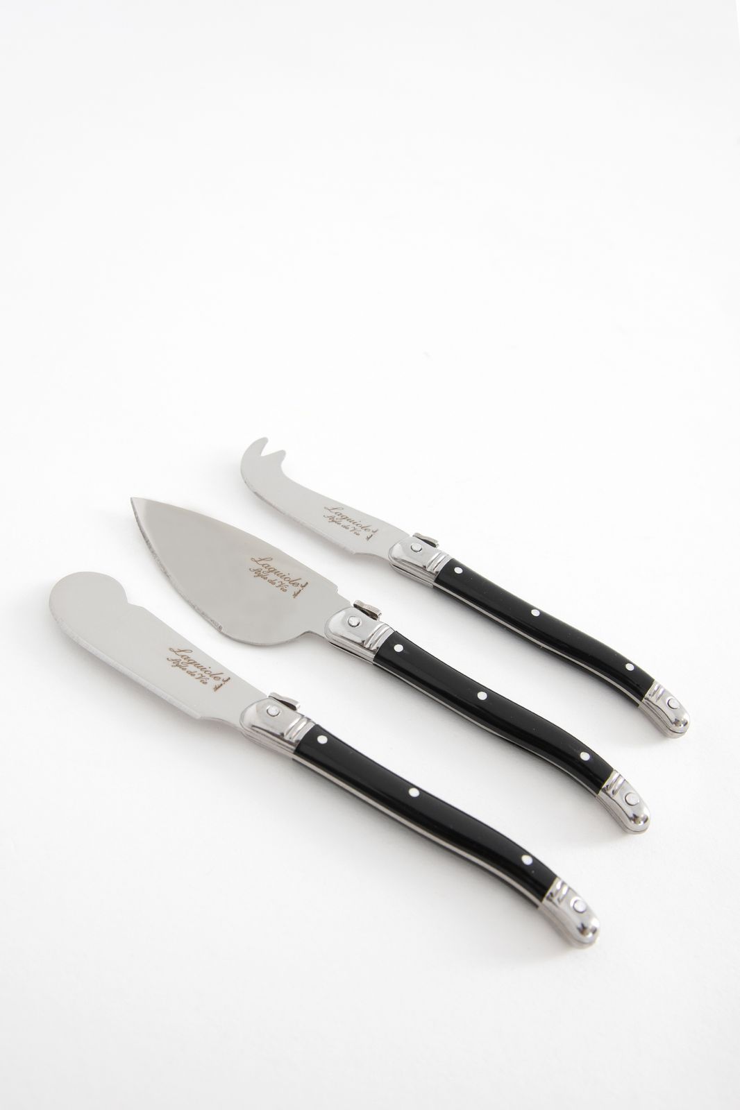 Set à Fromage Laguiole – 4 Couteaux Et Planche – Acier Inoxydable Blanc