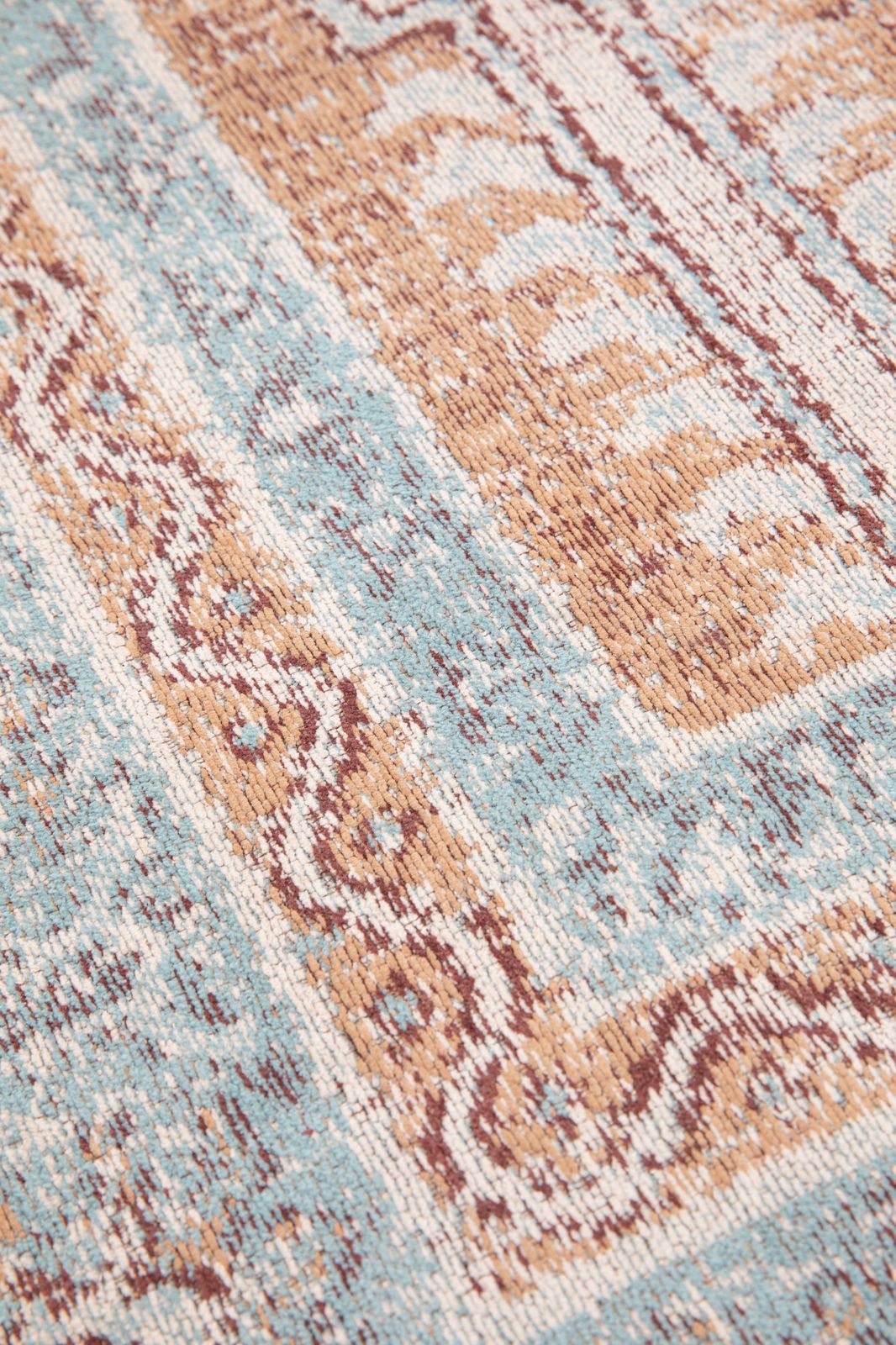 Teppich mit Vintage-Look - rostbraun