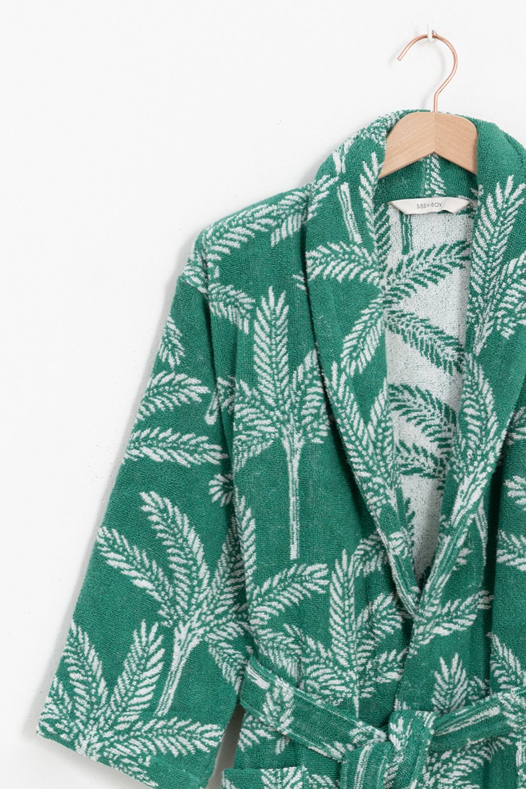 Groene badjas met palmbomen - Homeland | Sissy-Boy
