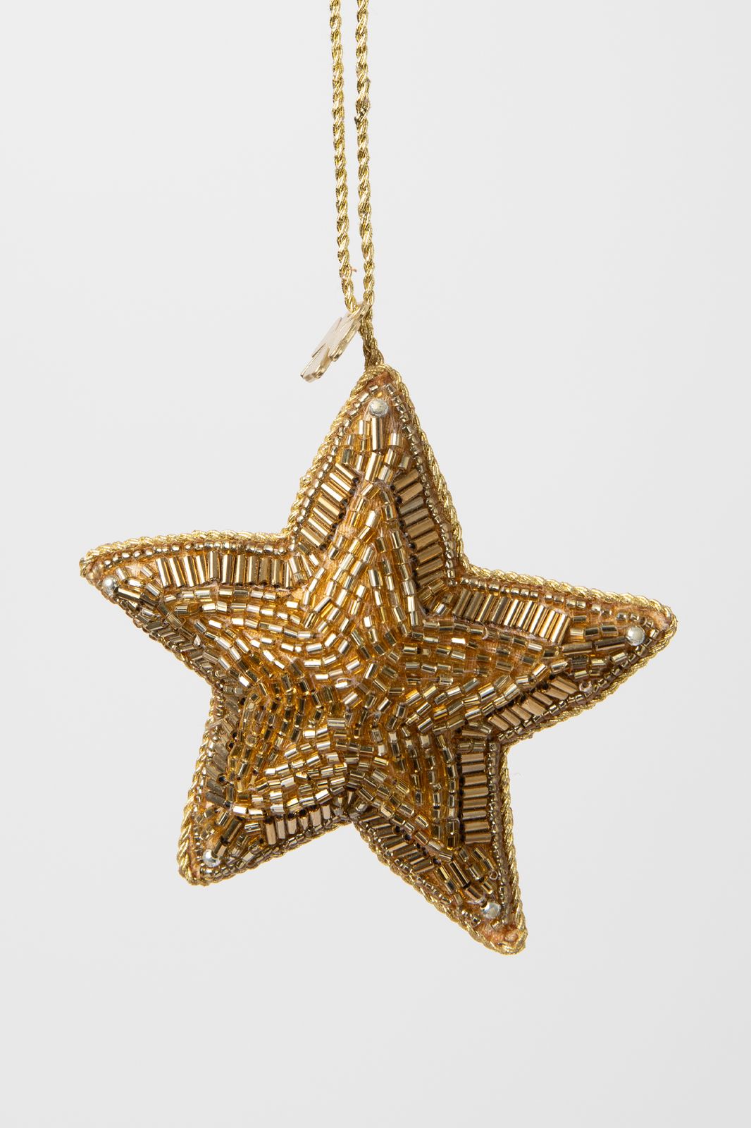 Kerst ornament gouden ster met kralen - Homeland | Sissy-Boy