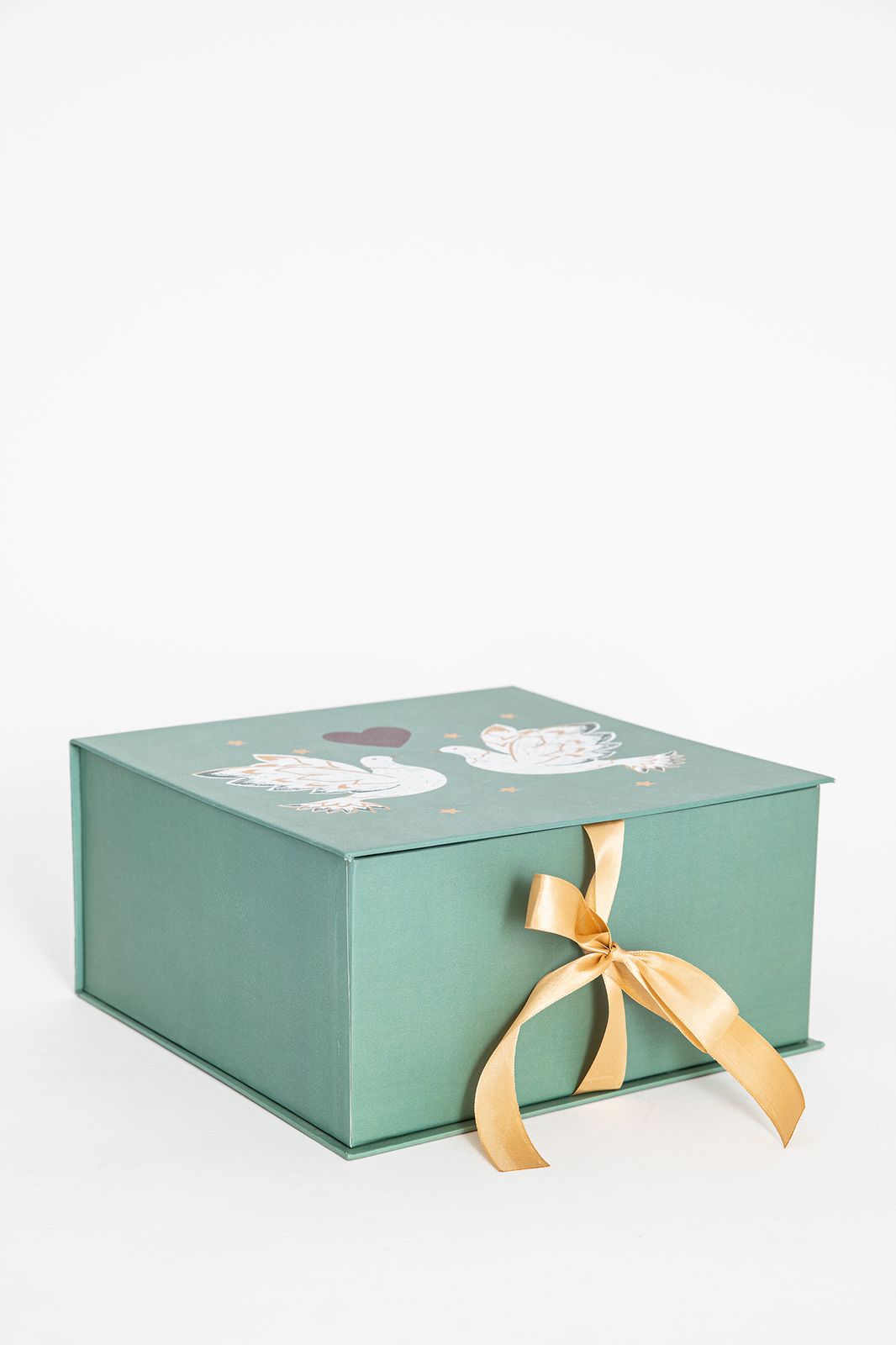 Groene medium gift box met duifjes - Homeland | Sissy-Boy