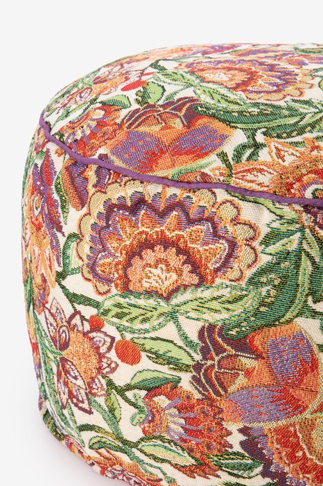 Sissy-Boy Multicolour Bloemen Jacquard Poef