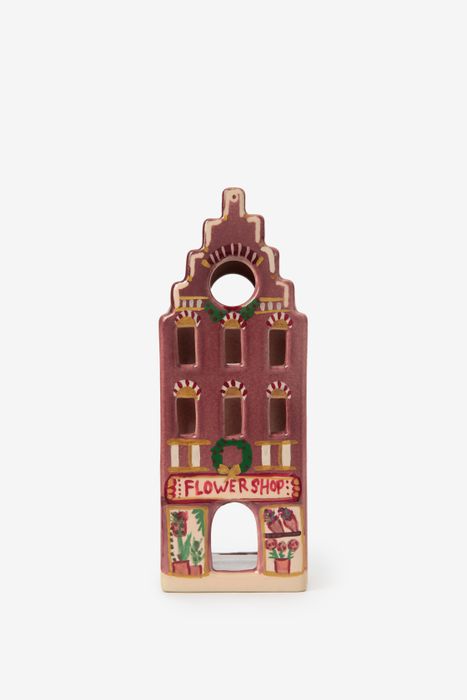 Donkerroze waxinelichthouder bloemenwinkel - Homeland | Sissy-Boy