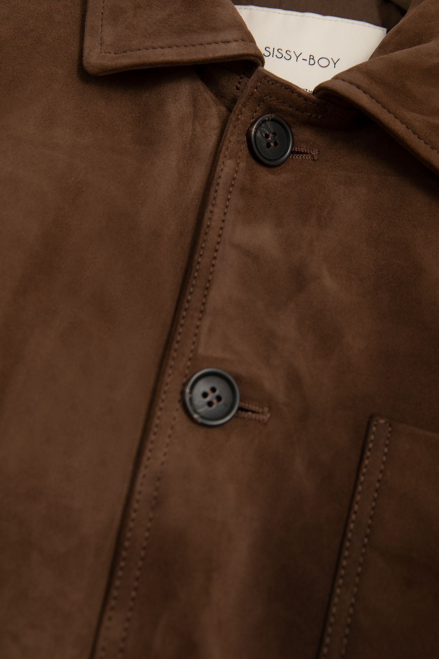 Veste marron en discount daim