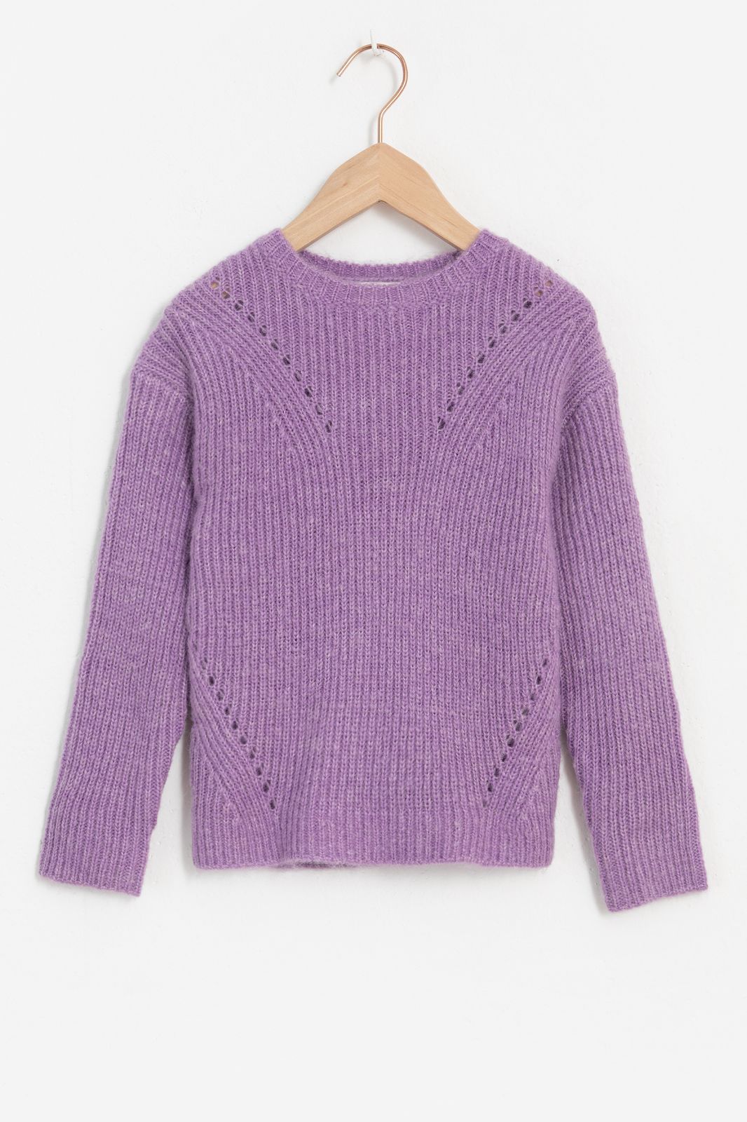 Pull tricoté - violet
