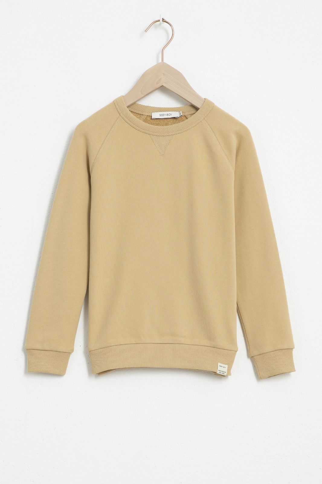 Baumwoll-Sweater - beige