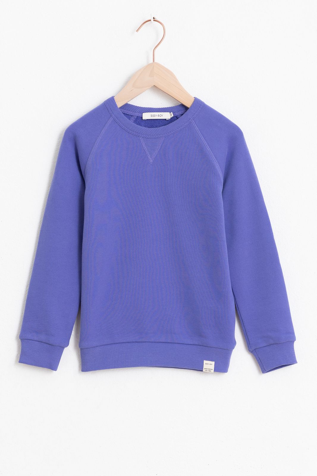 Basic-Sweater - blau