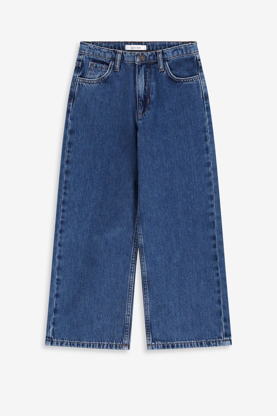 Weite Jeans mit schmaler Taille - blau