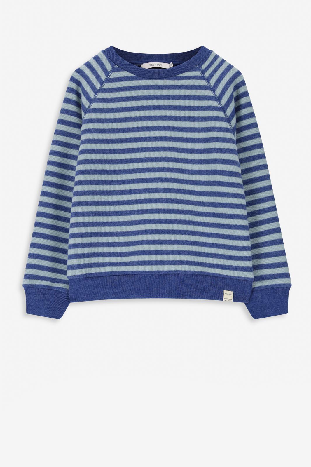 Gestreifter Sweater - blau