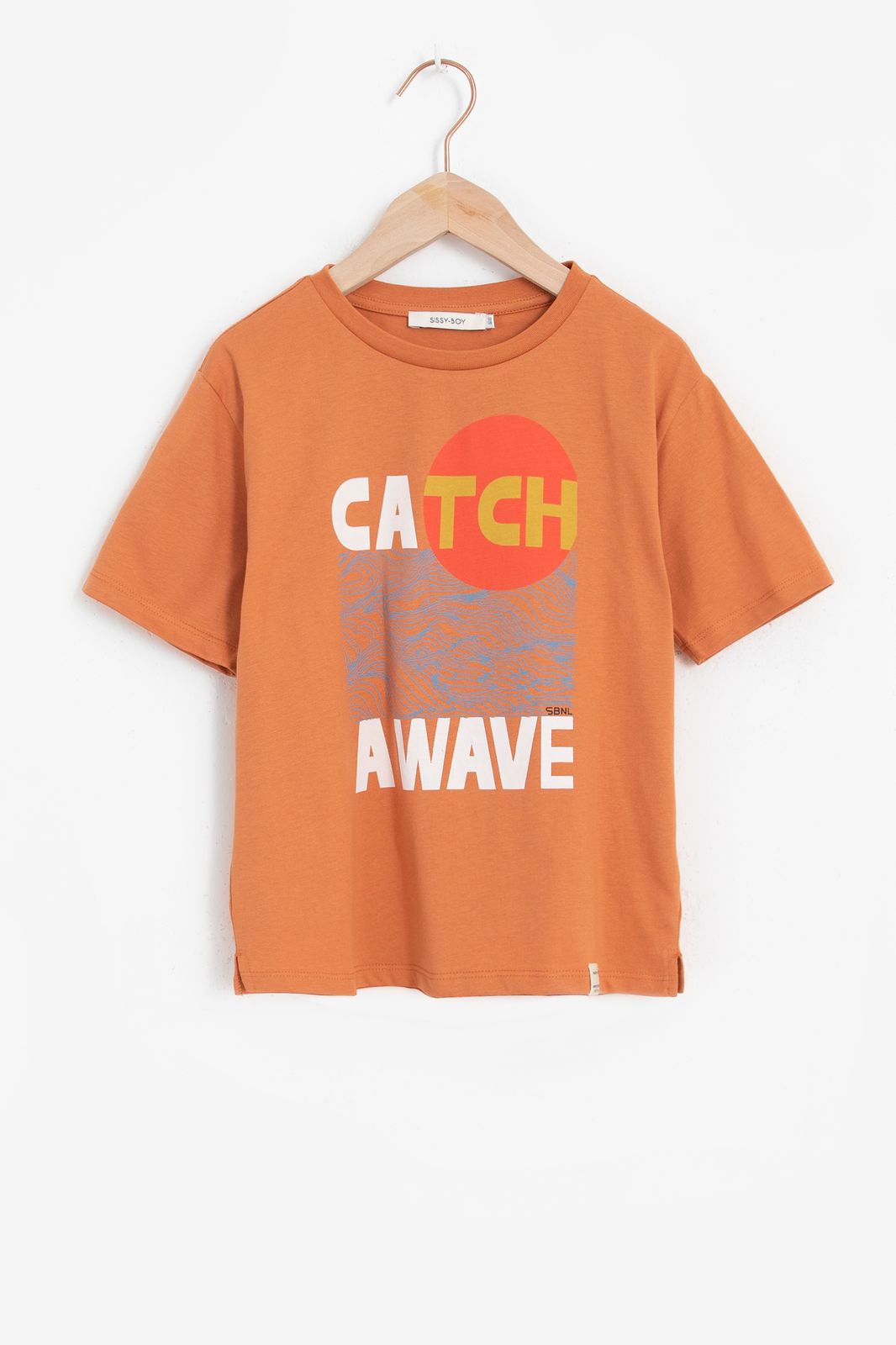 T-Shirt mit Print - orange