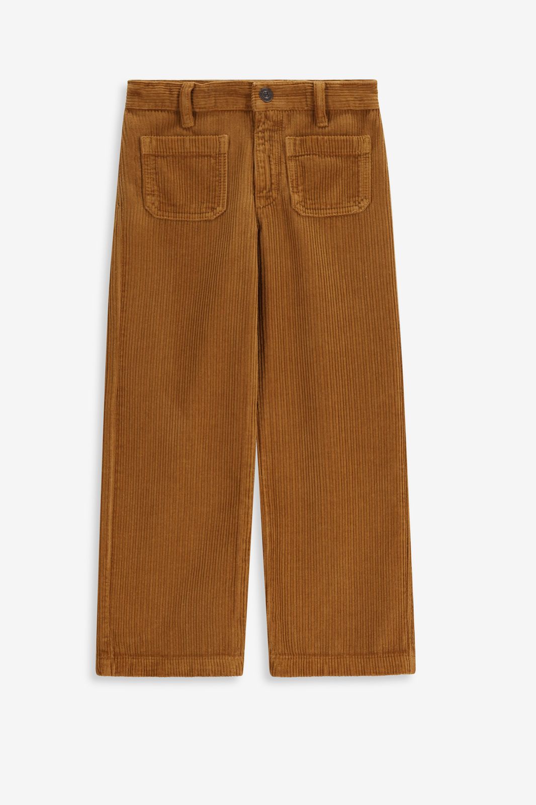Cordhose mit geradem Schnitt - braun