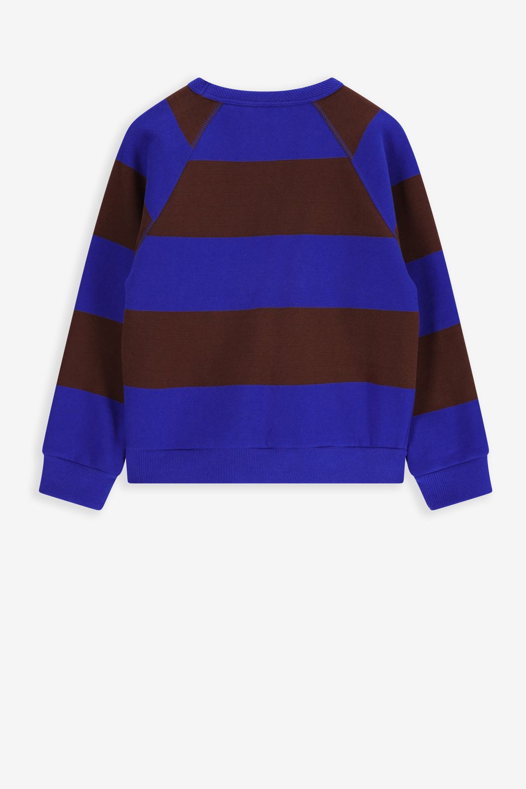Blau gestreifter Sweater - braun