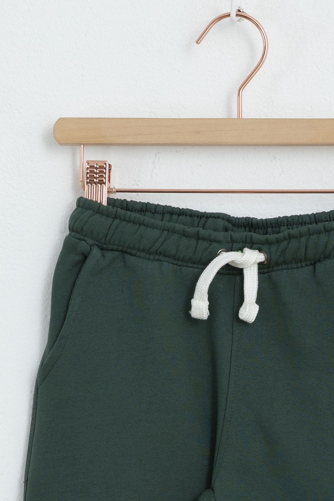 Baumwoll-Shorts - dunkelgrün