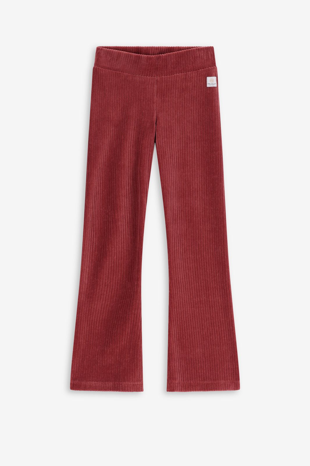 Cord-Leggings mit Schlag - altrosa