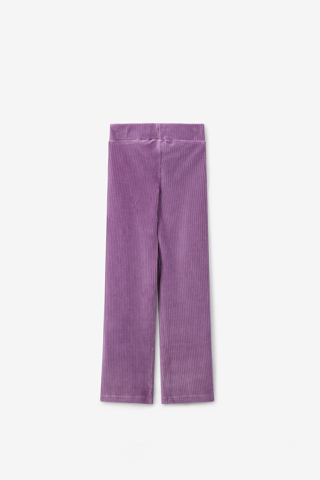 Cord-Leggings mit geradem Schnitt - lila