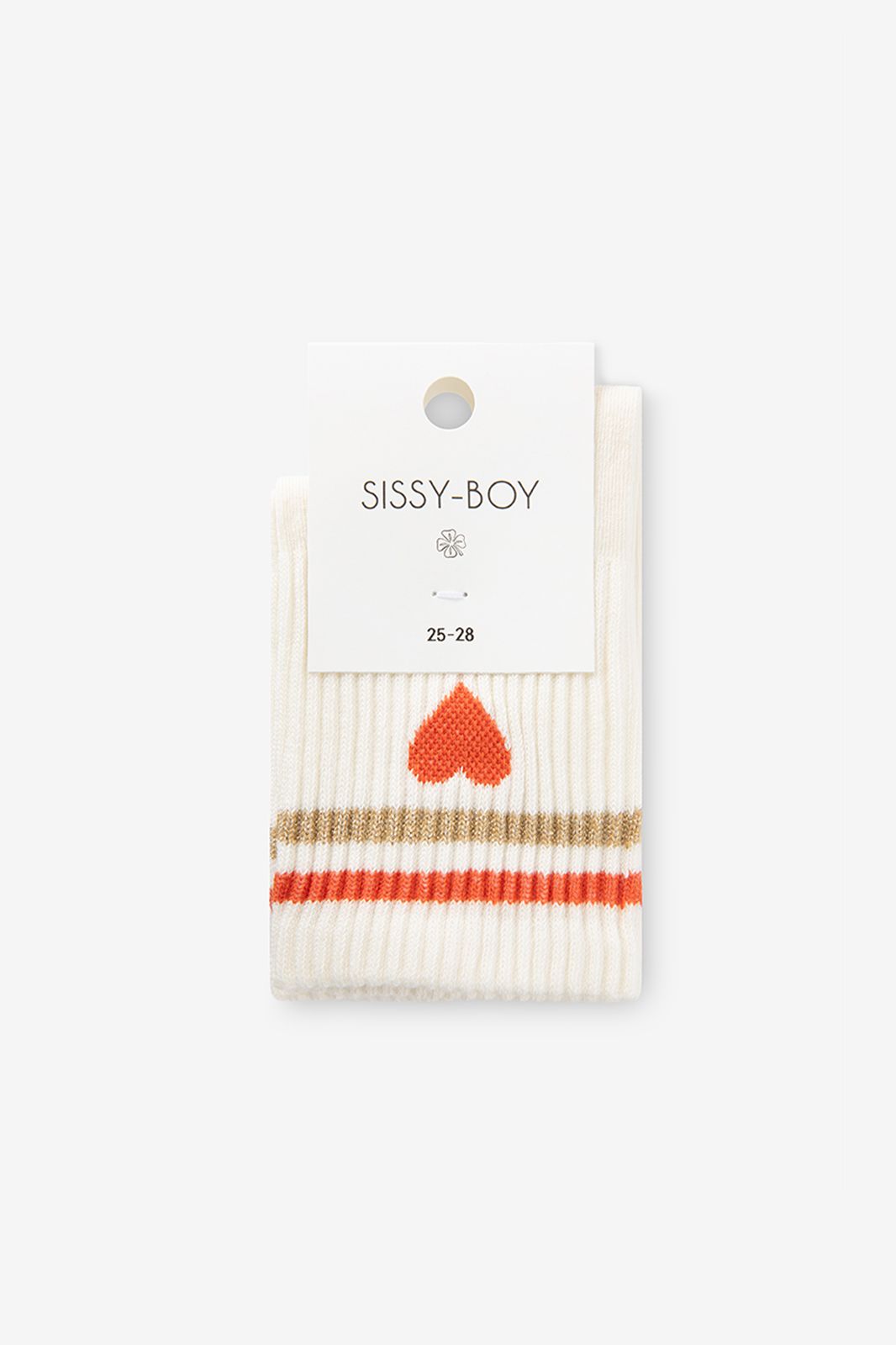 Socken mit Herz - weiß