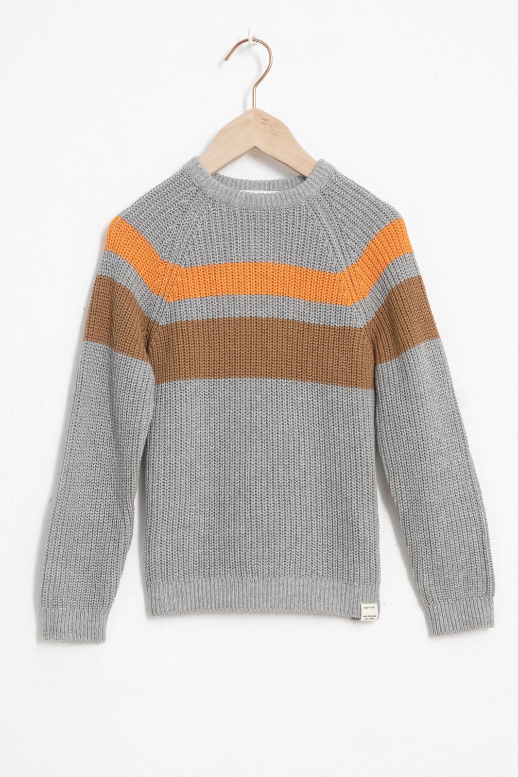 Cardigan Stitch Sweater - grau