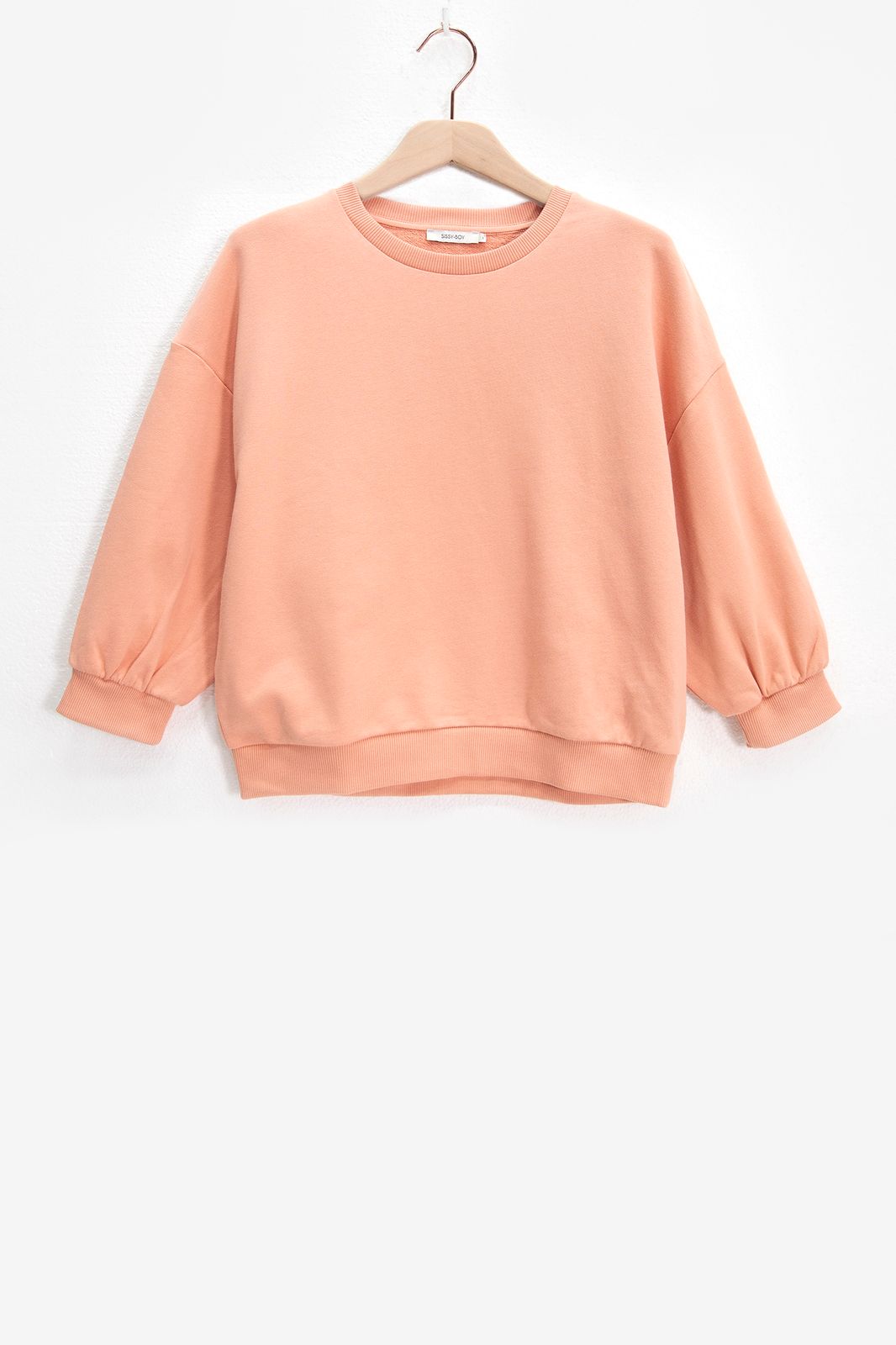 Sweater mit Ballonärmeln - orange