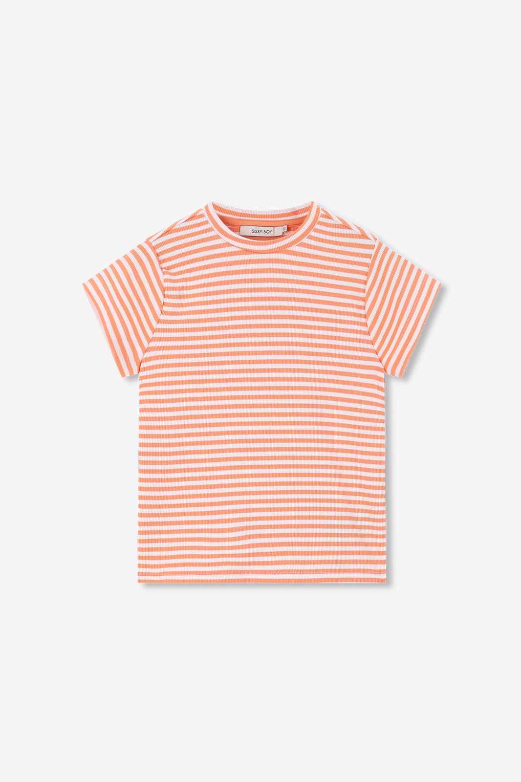 Gestreiftes T-Shirt - orange