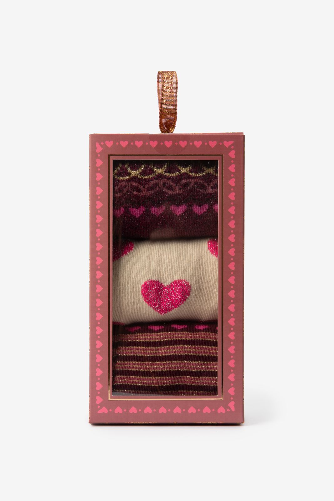 3er-Set Socken - rosa