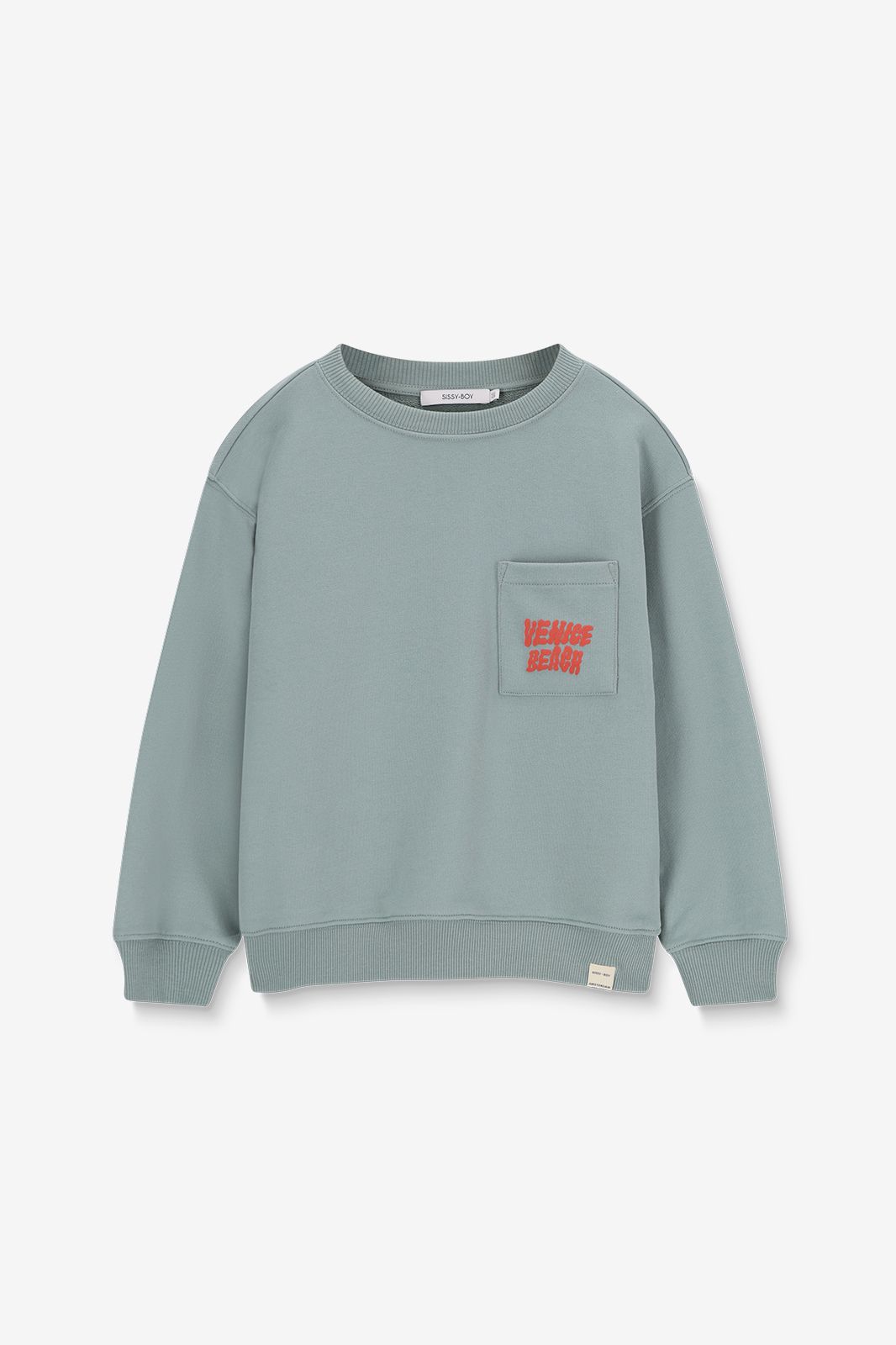 Sweater mit Artwork-Print - hellblau