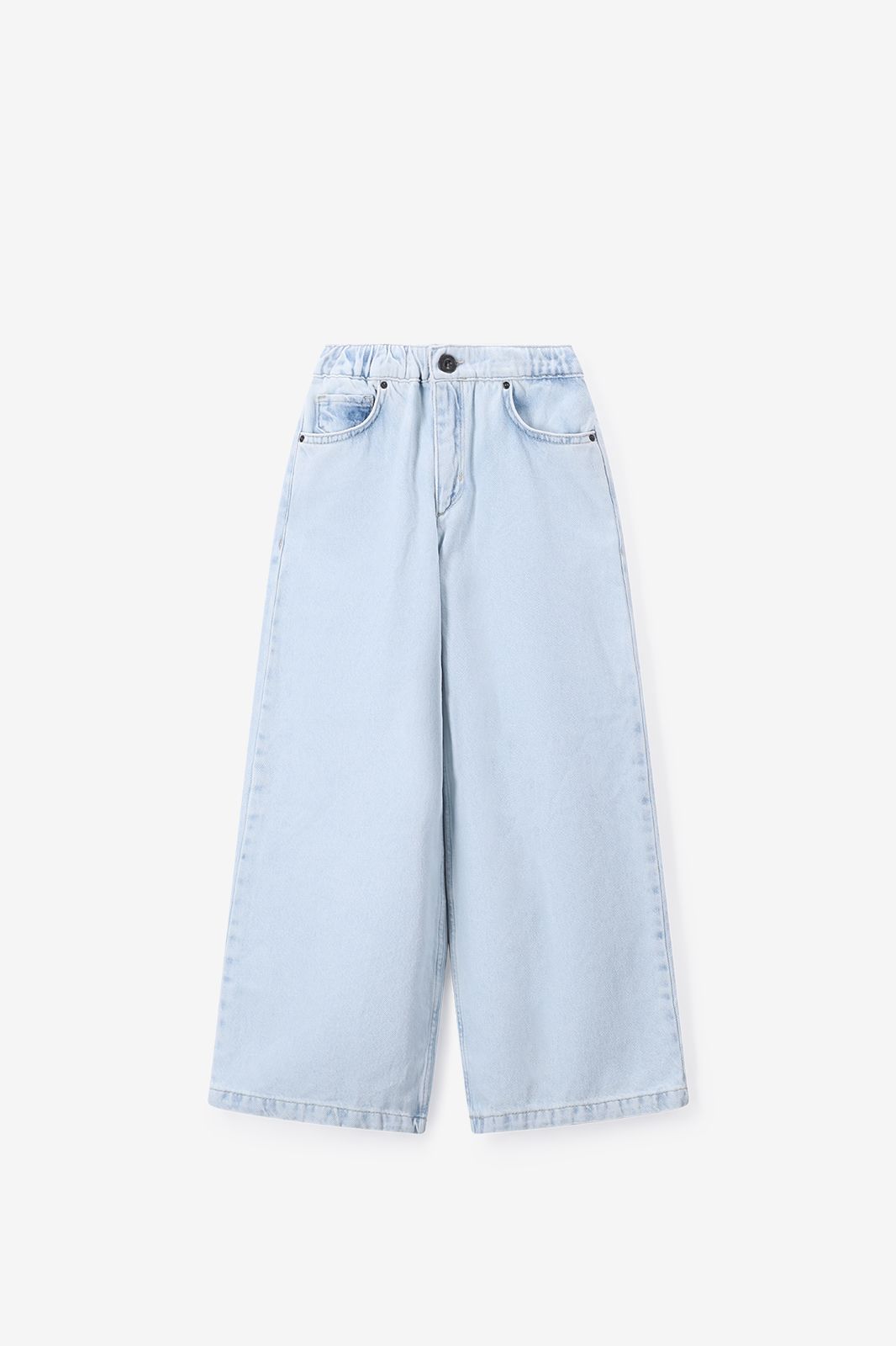 Wide Leg Jeans - hellblau