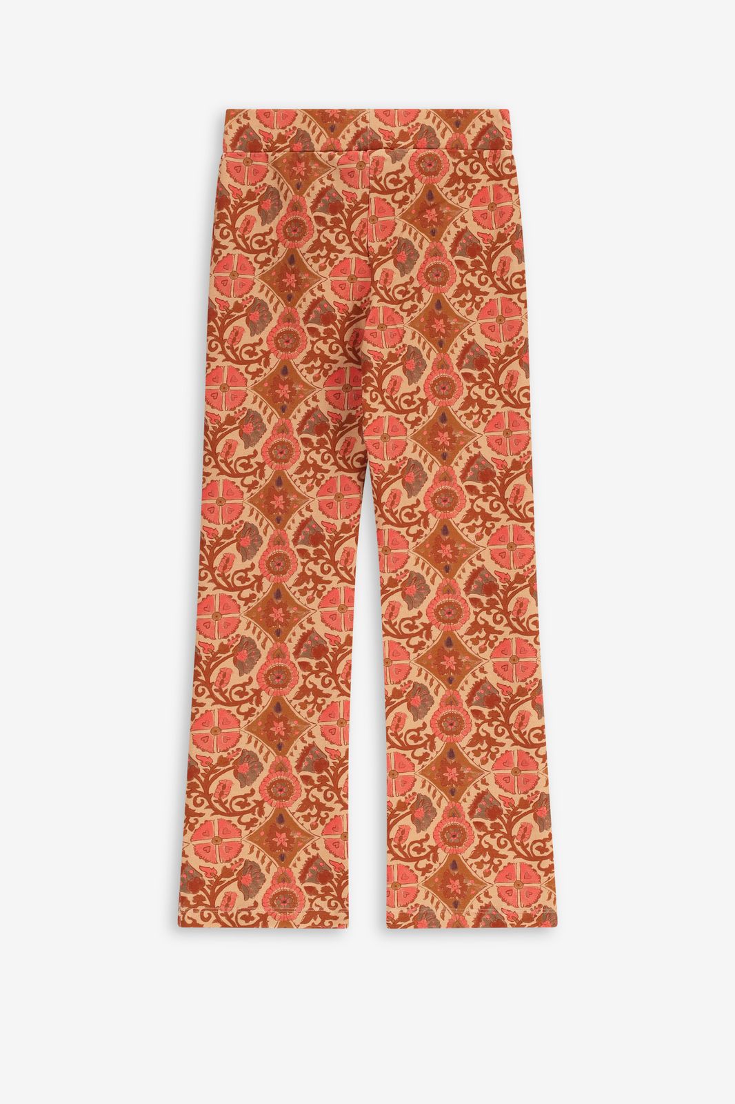 Schlag-Leggings mit Blumenmuster - braun