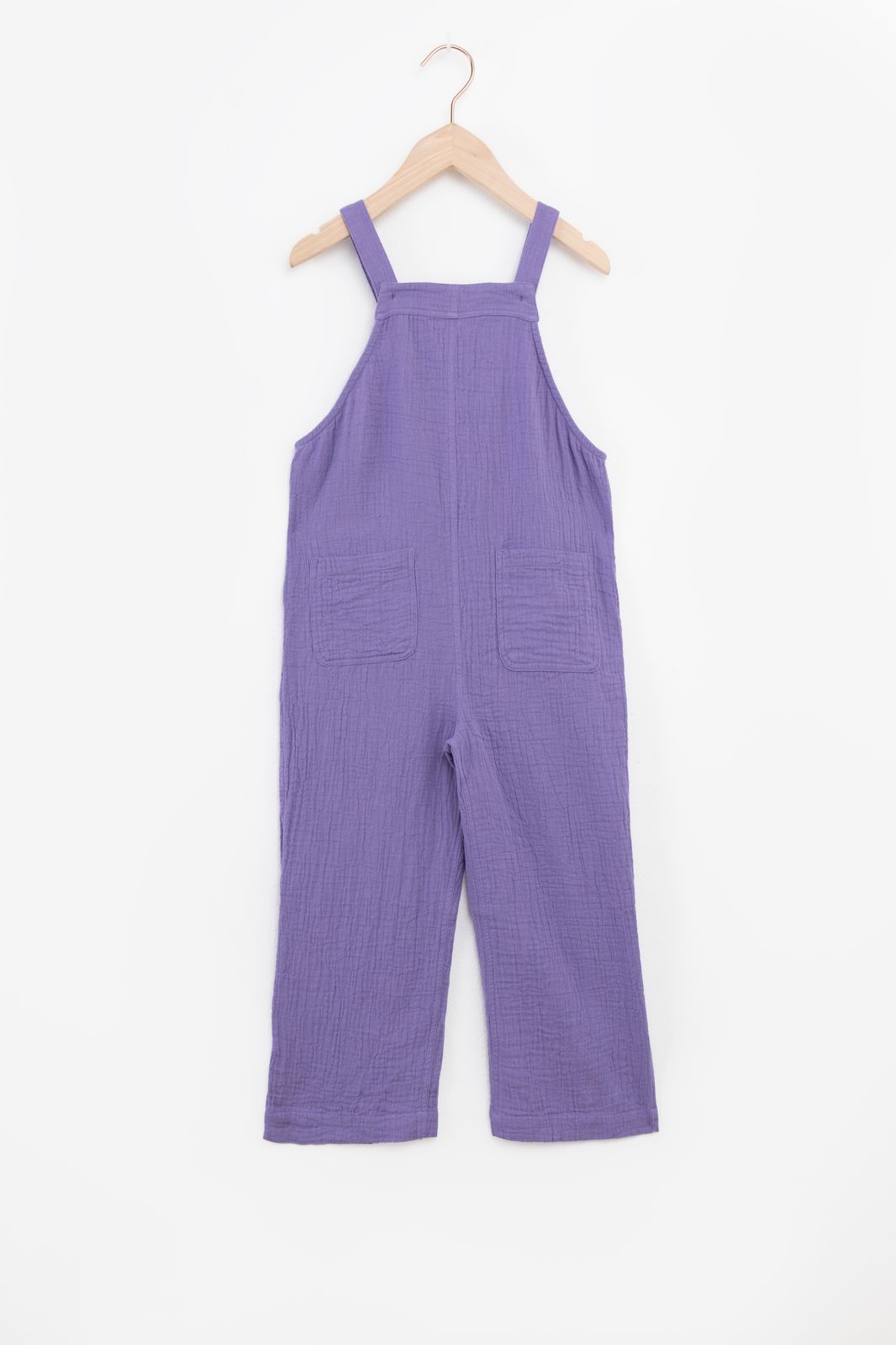 Jumpsuit aus Musselin - lila