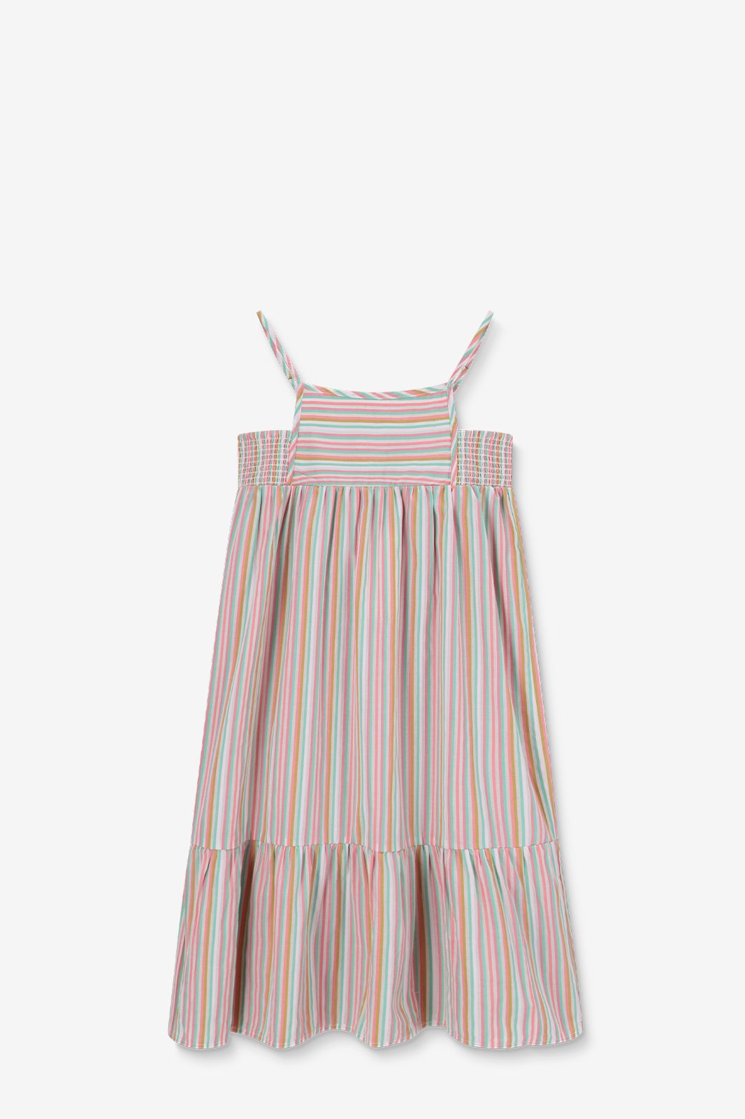 Gestreiftes Maxi-Kleid - mehrfarbig