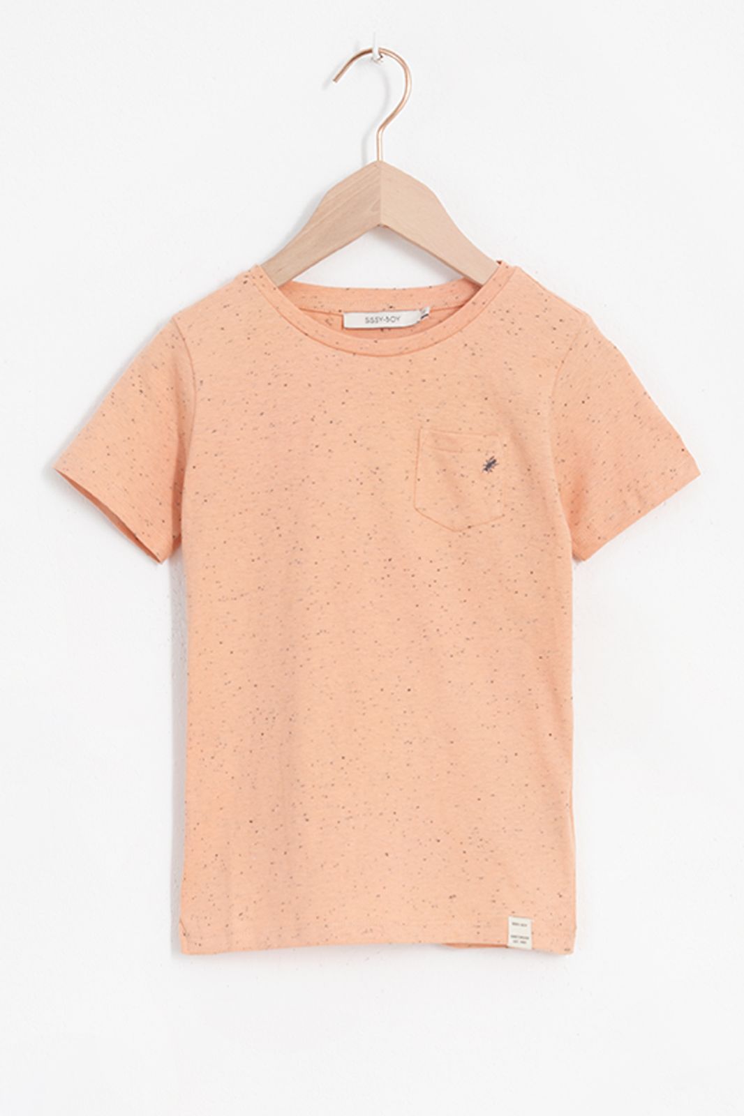 T-Shirt mit Knötchen - orange
