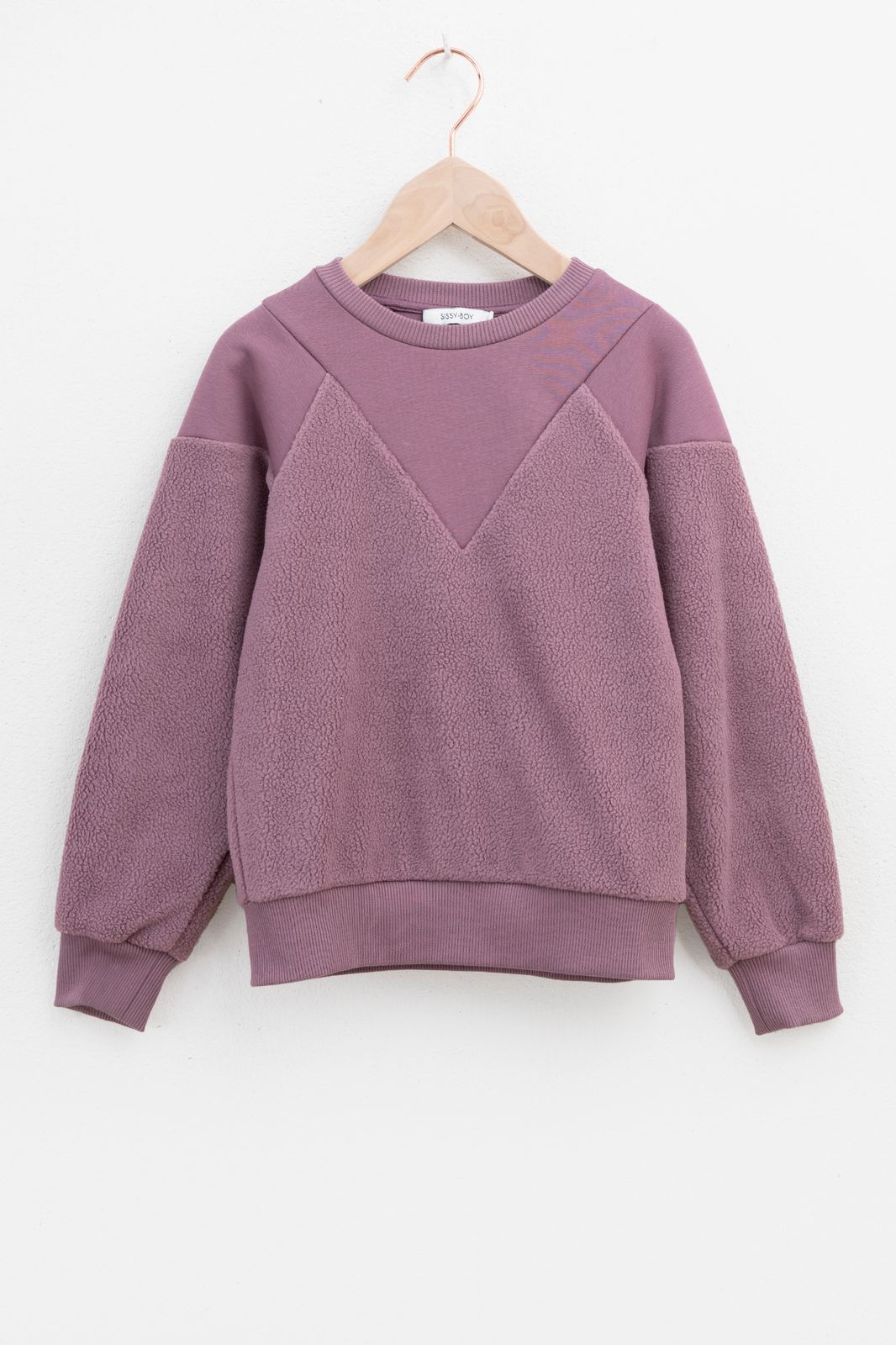 Sweater in Teddy-Optik - lila