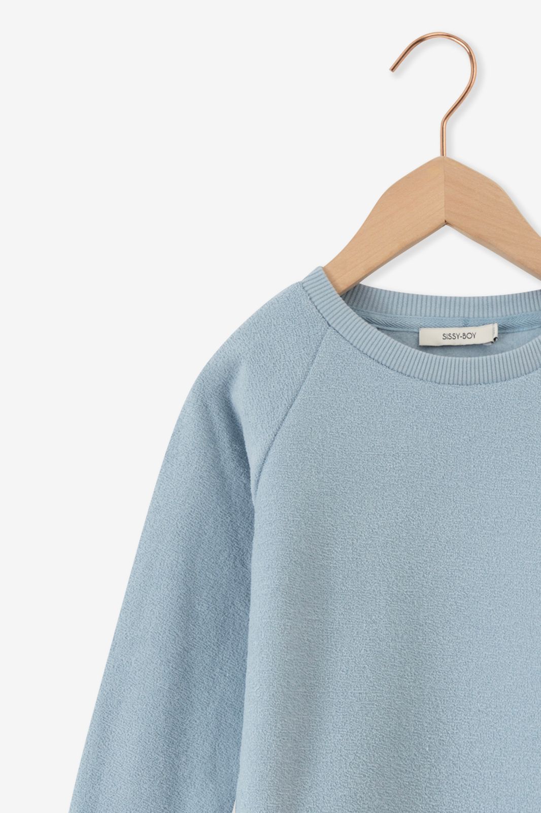 Raglan-Sweater aus Nicki - eisblau