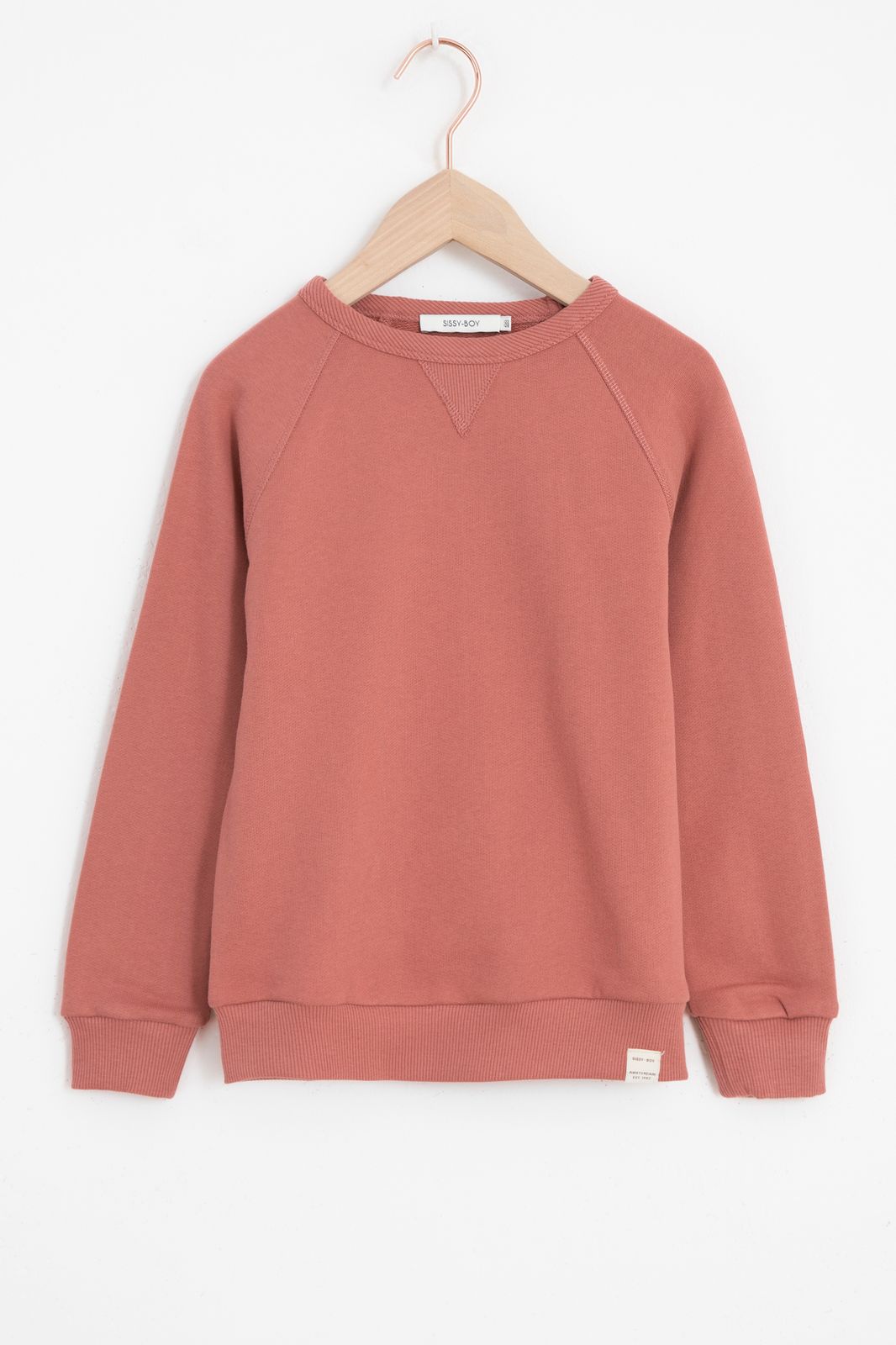 Crewneck-Sweater - dunkelrosa