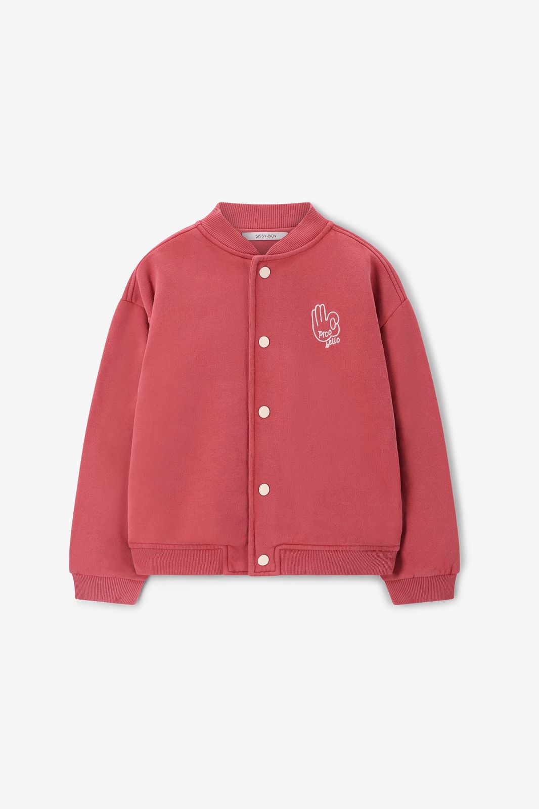 Bomberjacke mit Artwork - rot