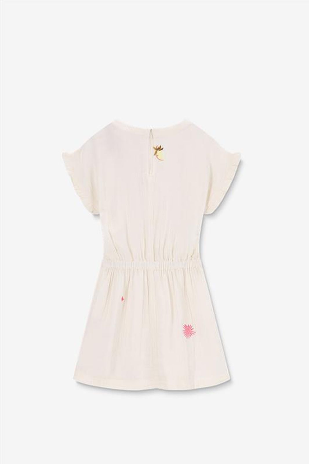 Kleid mit Stickerei-Details - weiß