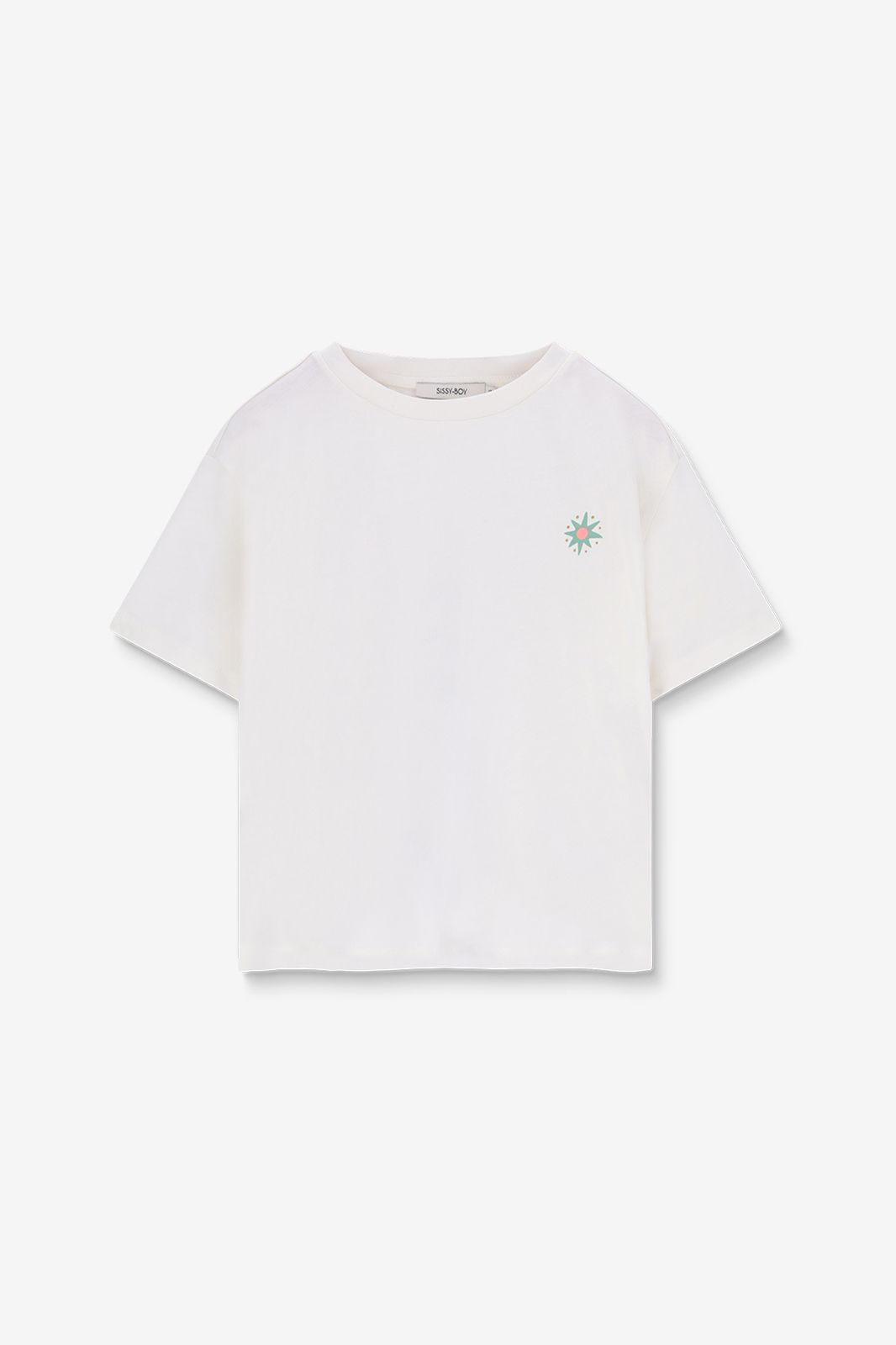 Oversize-Shirt mit Artwork - weiß