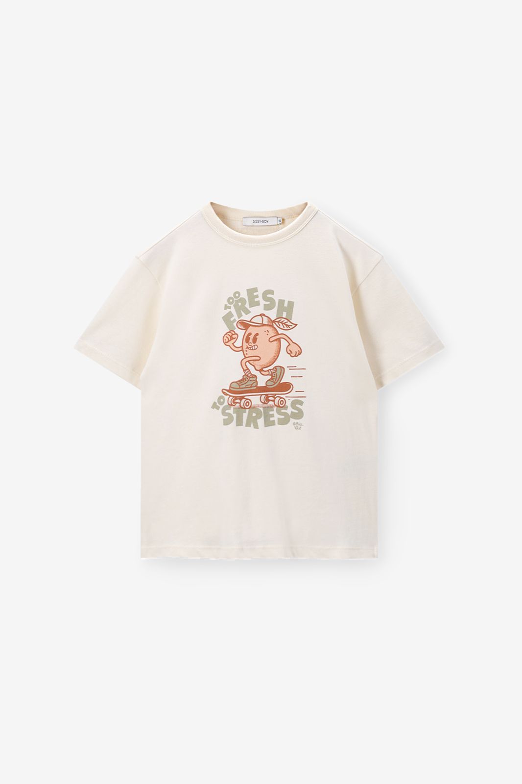 T-Shirt mit Print - weiß