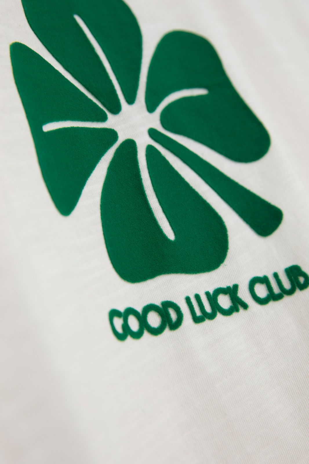 T-shirt Good luck club - blanc