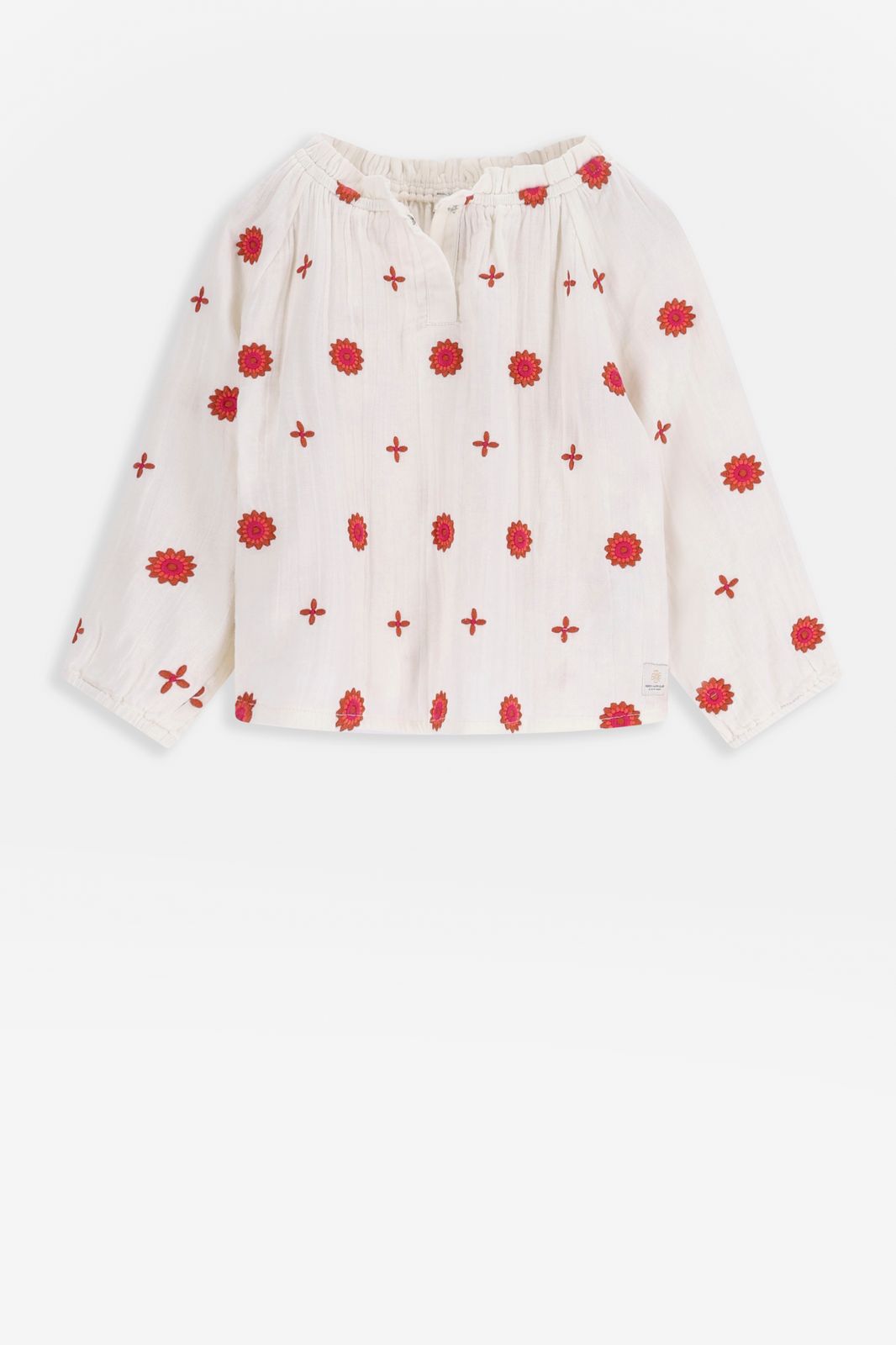 Blouse avec broderies - blanc