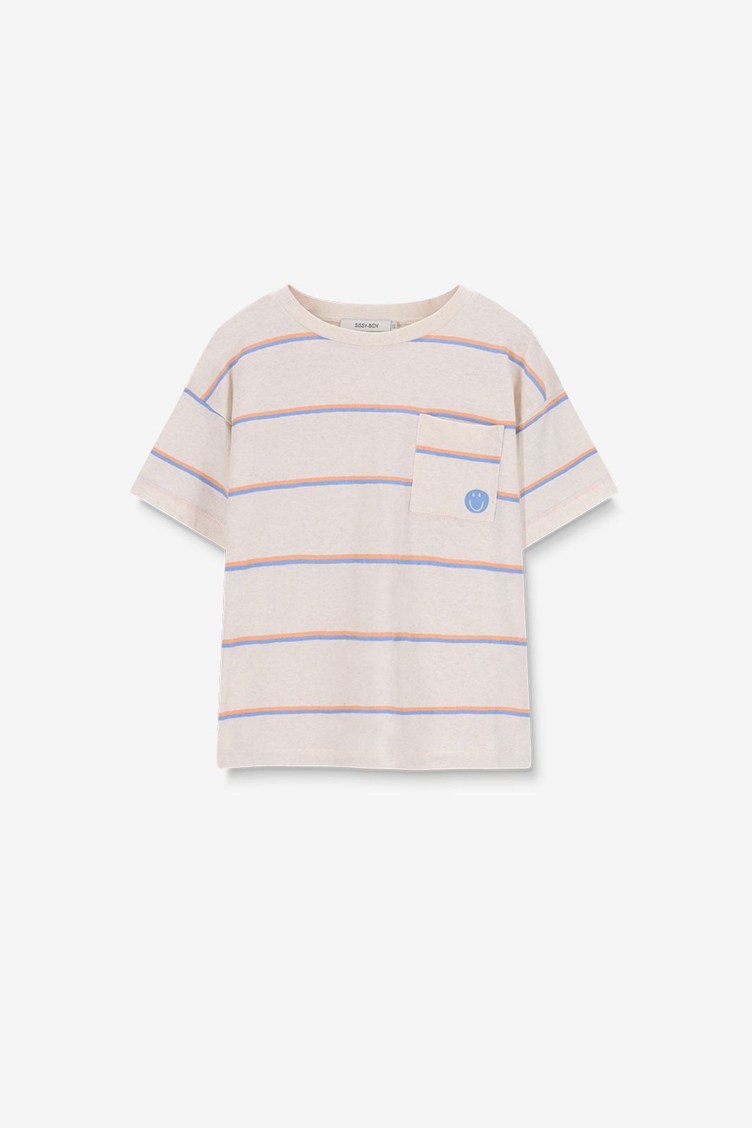 T-shirt rayé - blanc
