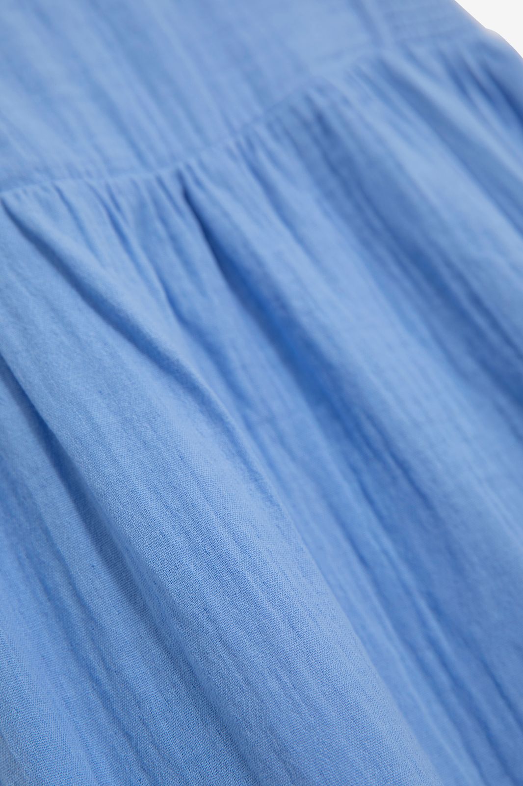 Robe mi-longue en coton - bleu