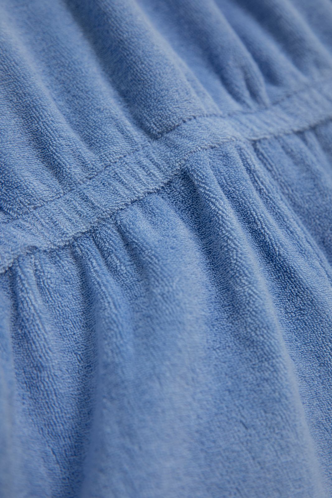 Combishort tissu éponge - bleu