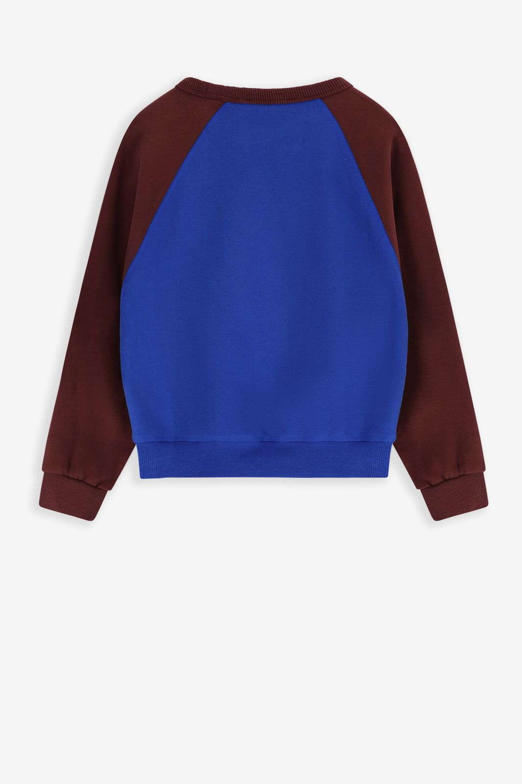 Sweat oversize color block avec illustration